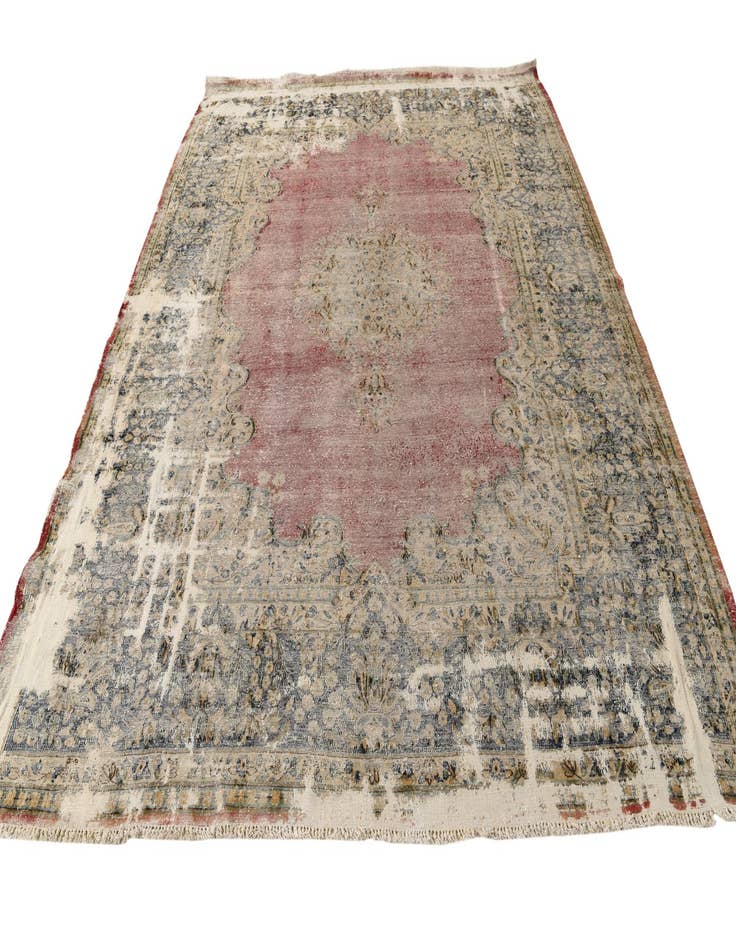 Detail image of 7' 6 x 10' 1  Hand Knotted Ultra Vintage Persian Wool Rug