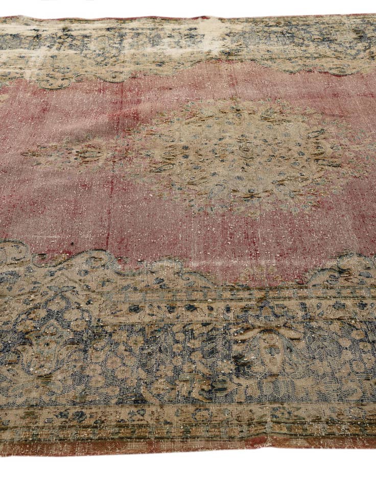 Detail image of 7' 6 x 10' 1  Hand Knotted Ultra Vintage Persian Wool Rug
