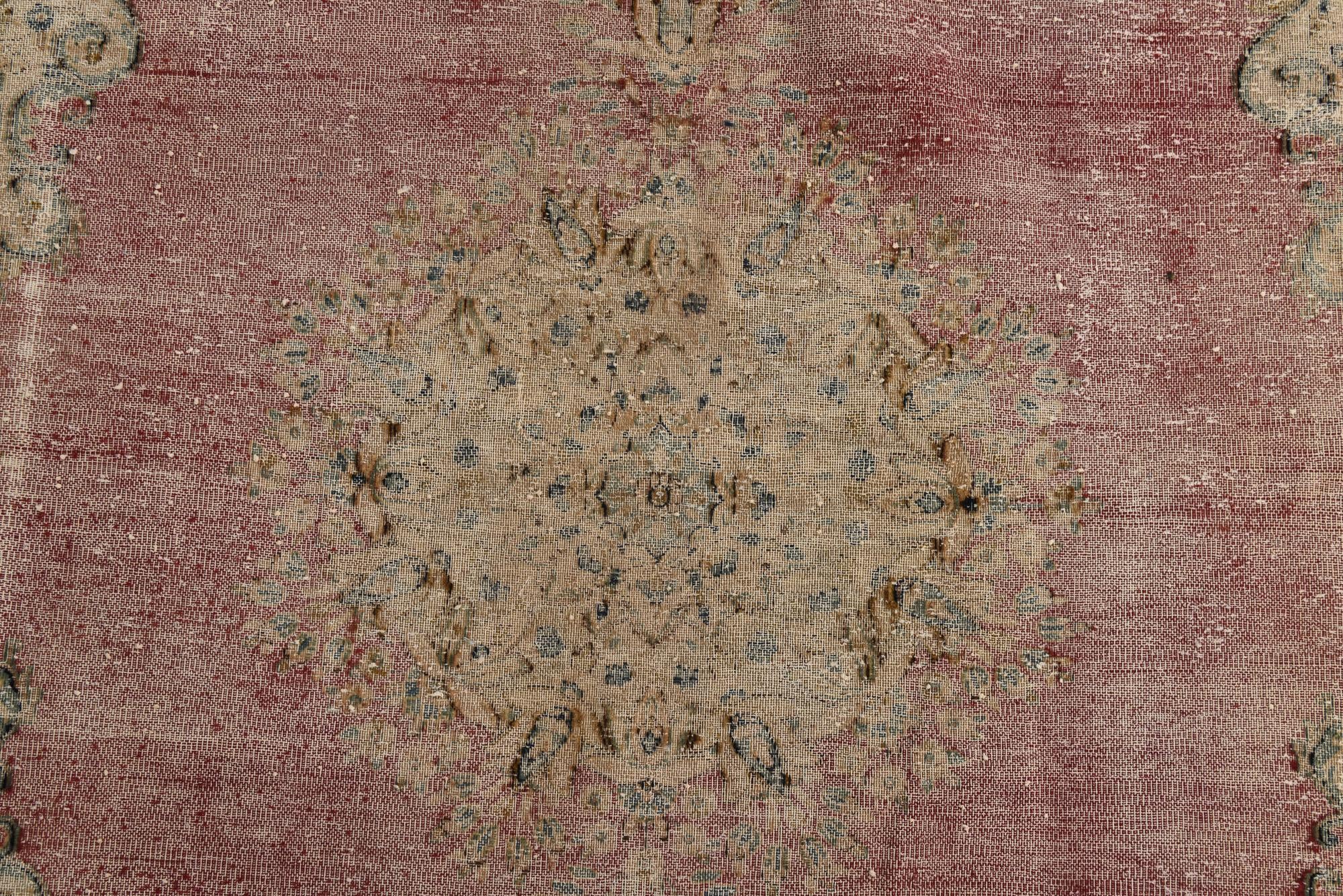 7' 6 x 10' 1 Hand Knotted Ultra Vintage Persian Wool Rug