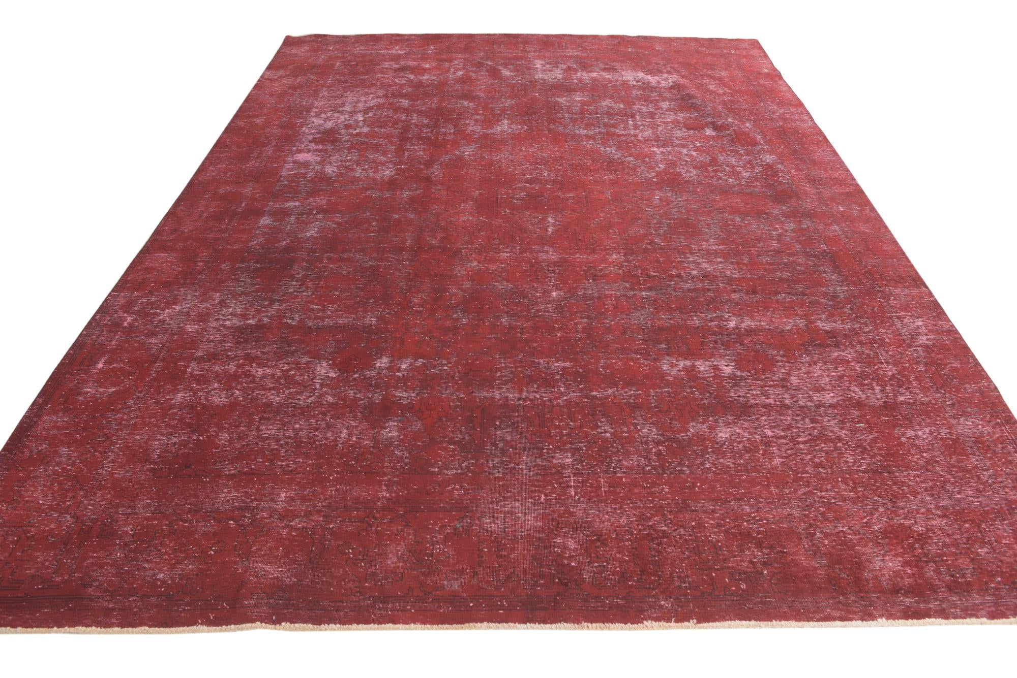 9' 2 x 12' 3 Hand Knotted Ultra Vintage Persian Wool Rug