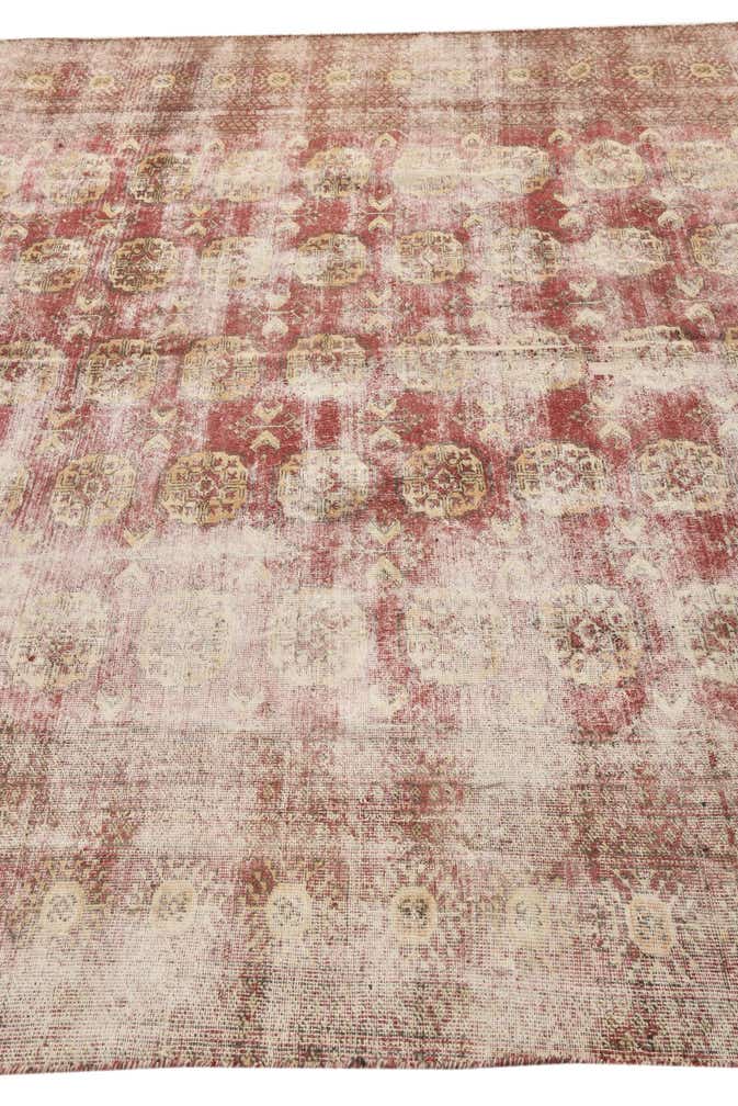 7' 4 x 10' 1 Hand Knotted Ultra Vintage Persian Wool Rug