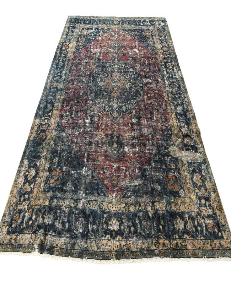 Detail image of 8' x 11' 2  Hand Knotted Ultra Vintage Persian Wool Rug