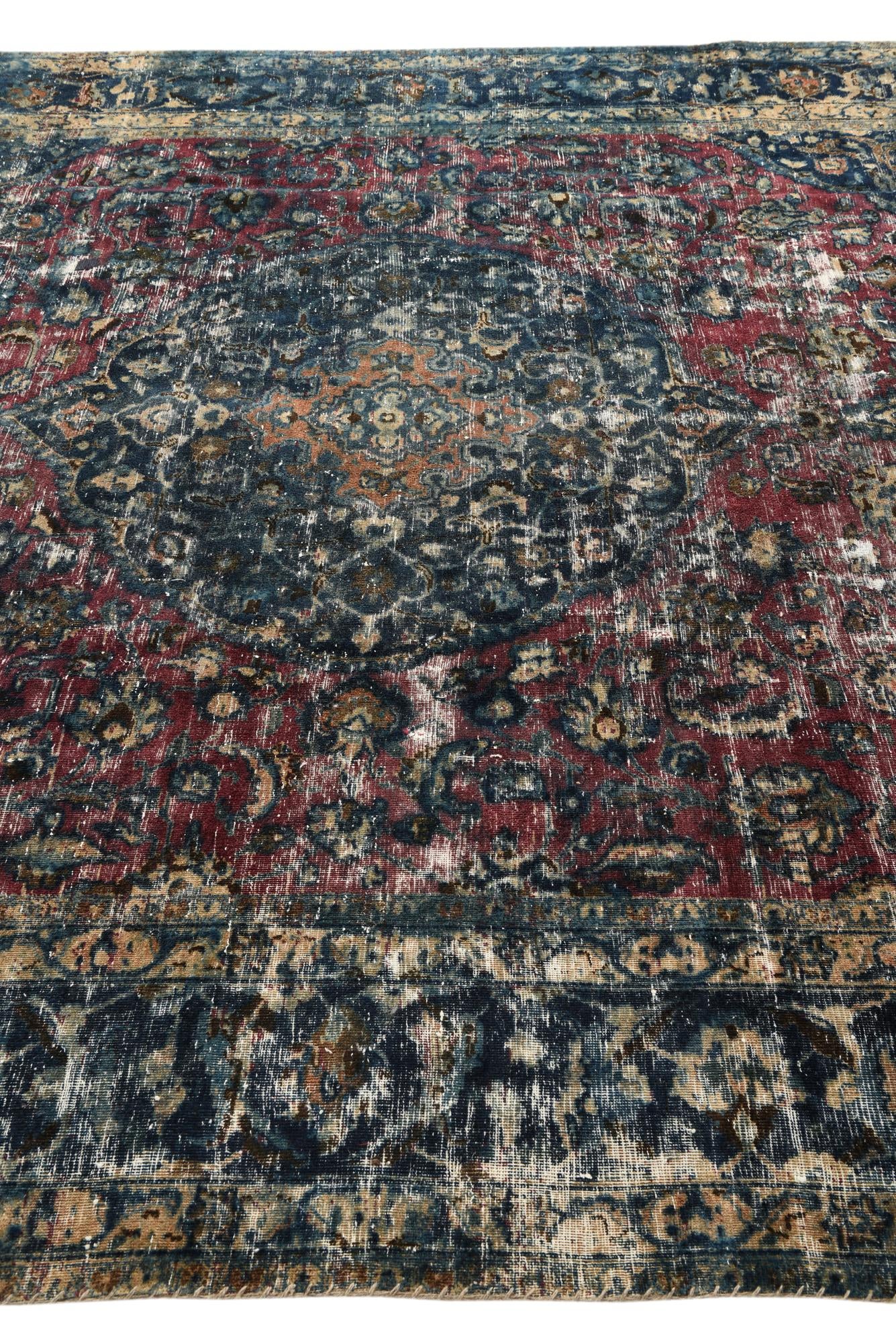 8' x 11' 2 Hand Knotted Ultra Vintage Persian Wool Rug