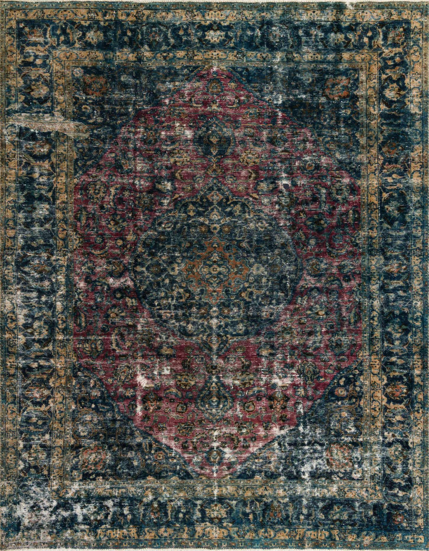 Primary image 8' x 11' 2  Hand Knotted Ultra Vintage Persian Wool Rug