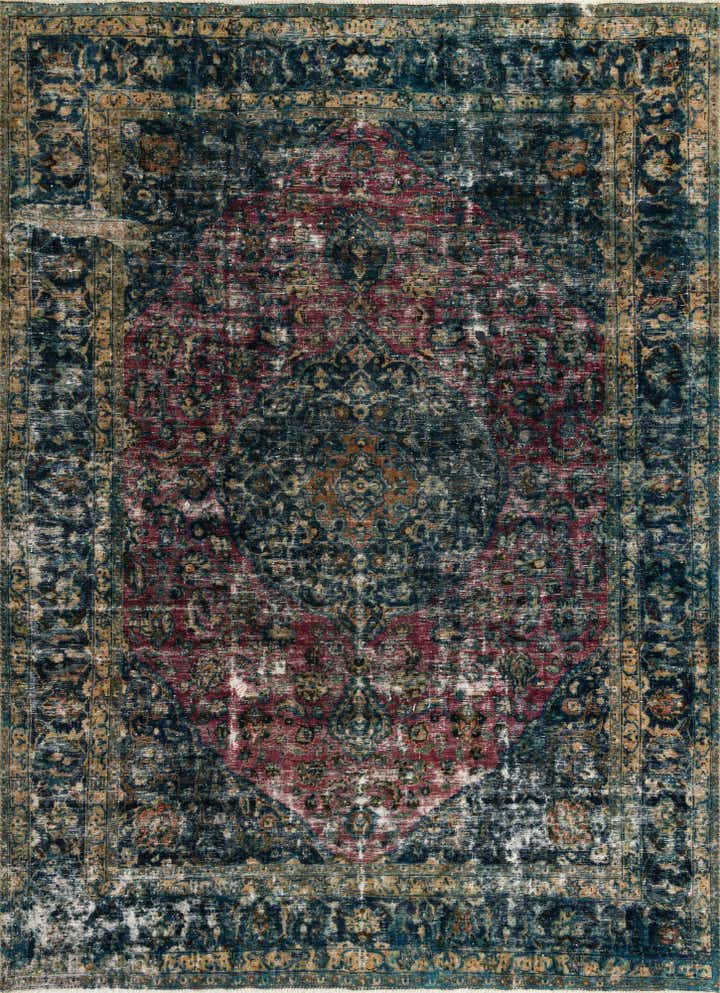 8' x 11' 2 Hand Knotted Ultra Vintage Persian Wool Rug
