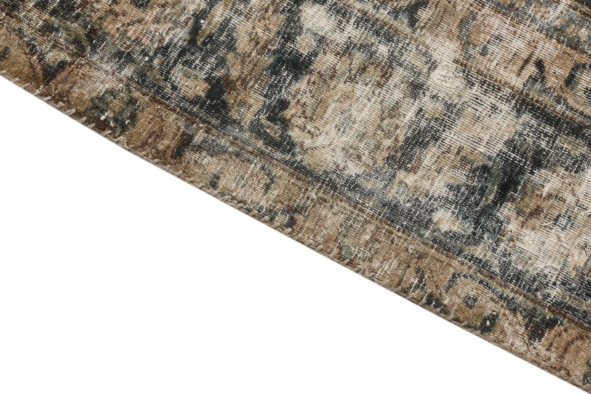 8' x 10' 6 Hand Knotted Ultra Vintage Persian Wool Rug