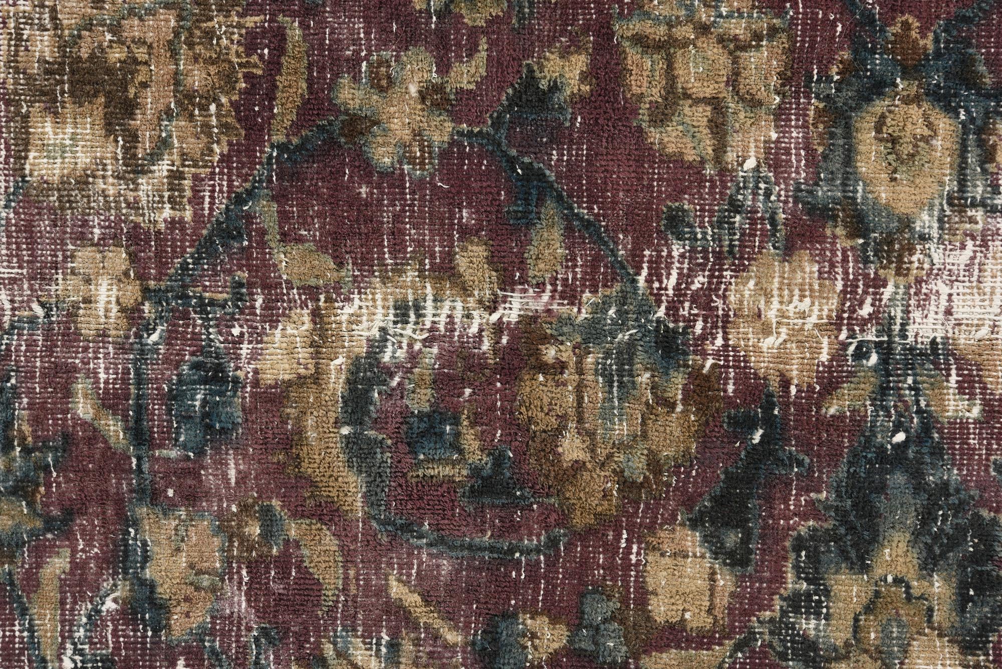 8' x 10' 6 Hand Knotted Ultra Vintage Persian Wool Rug