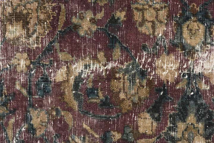 8' x 10' 6 Hand Knotted Ultra Vintage Persian Wool Rug