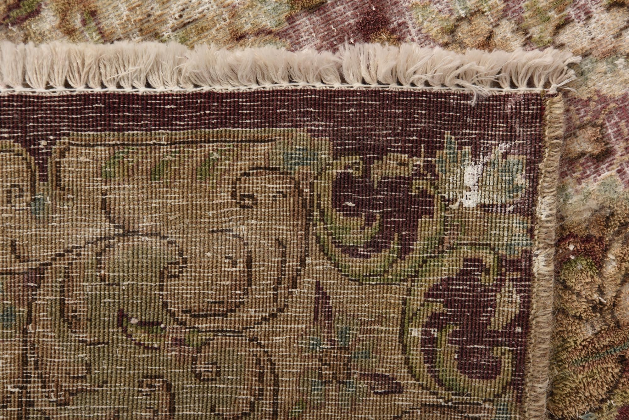 9' 6 x 12' 7 Hand Knotted Ultra Vintage Persian Wool Rug