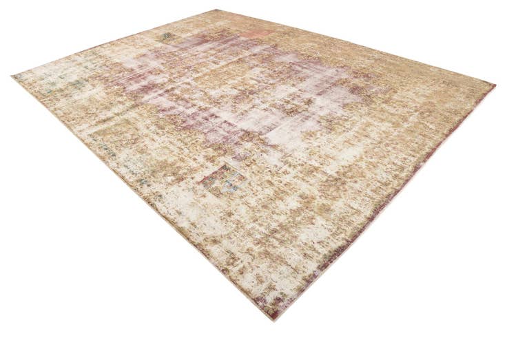 Detail image of 9' 6 x 12' 7 Hand Knotted Ultra Vintage Persian Wool Rug