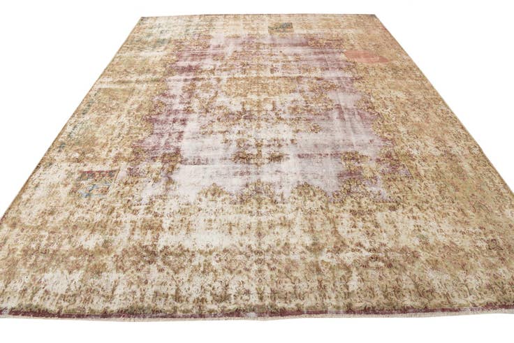 Detail image of 9' 6 x 12' 7 Hand Knotted Ultra Vintage Persian Wool Rug