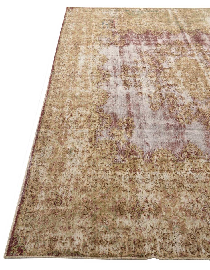 Detail image of 9' 6 x 12' 7  Hand Knotted Ultra Vintage Persian Wool Rug