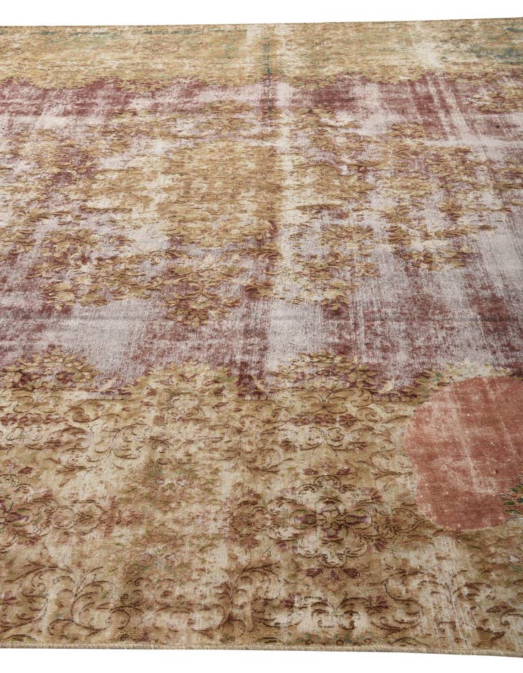 Detail image of 9' 6 x 12' 7  Hand Knotted Ultra Vintage Persian Wool Rug