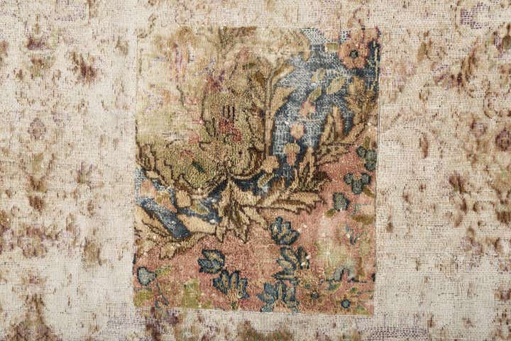 9' 6 x 12' 7 Hand Knotted Ultra Vintage Persian Wool Rug