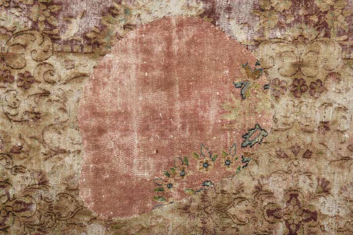 9' 6 x 12' 7 Hand Knotted Ultra Vintage Persian Wool Rug