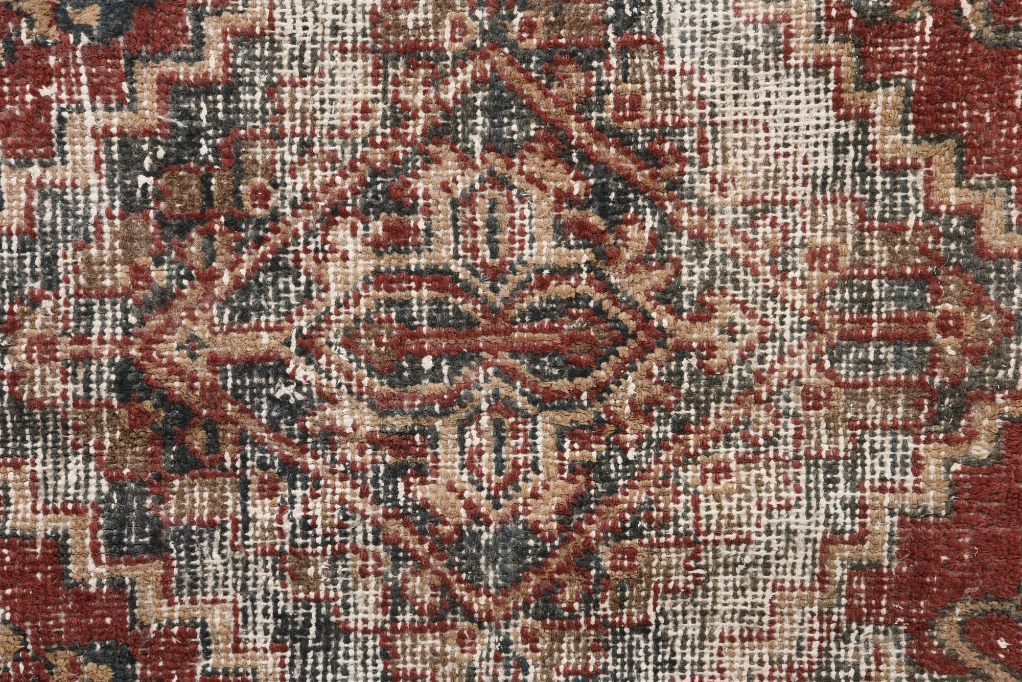 7' 3 x 10' 1 Hand Knotted Ultra Vintage Persian Wool Rug