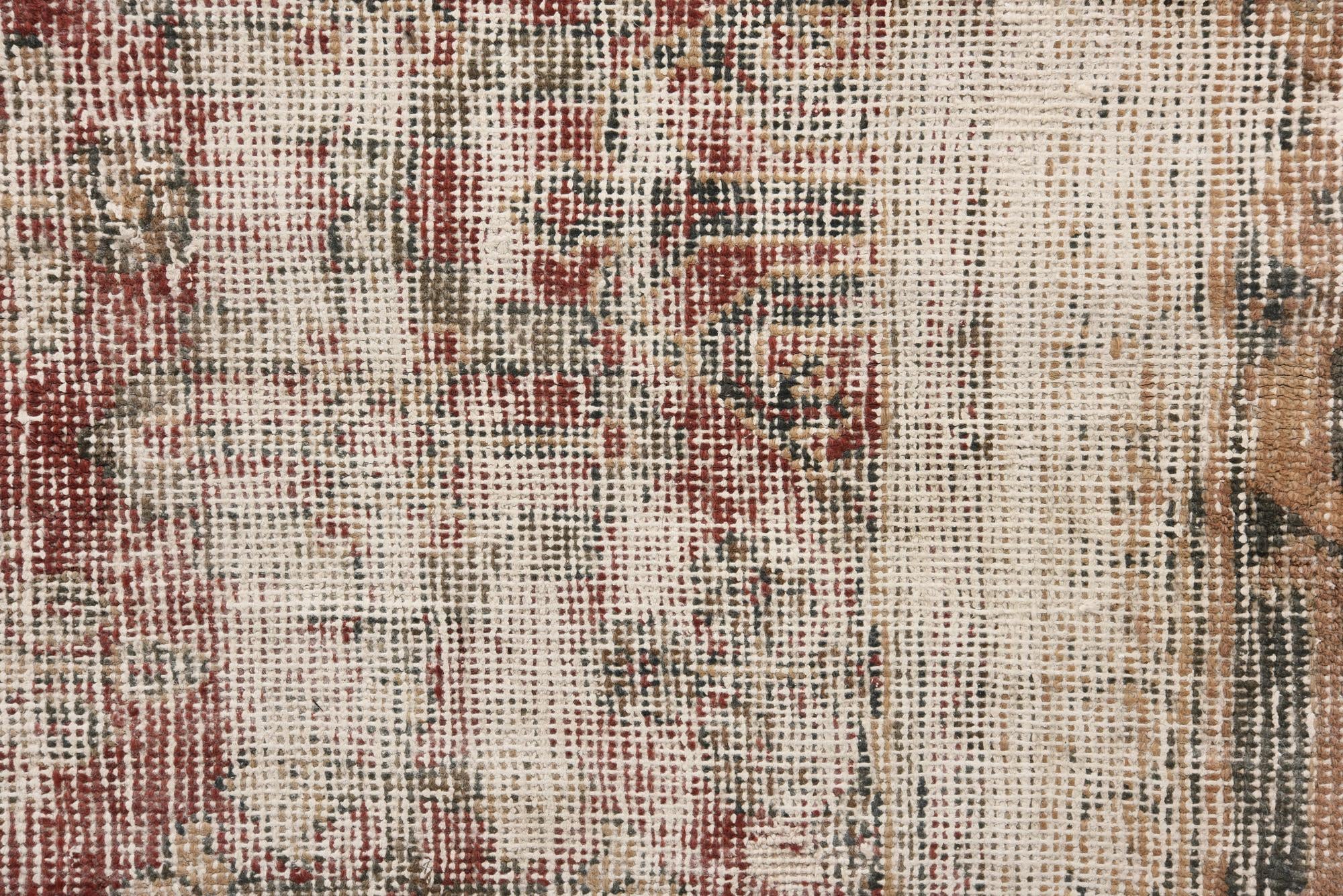 7' 3 x 10' 1 Hand Knotted Ultra Vintage Persian Wool Rug