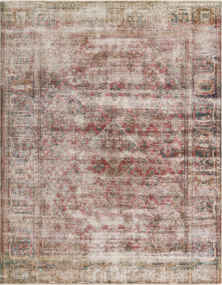Detail image of 7' 3 x 10' 1 Hand Knotted Ultra Vintage Persian Wool Rug