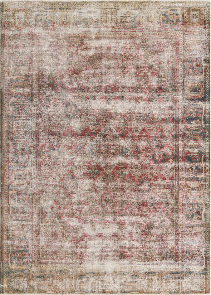 Detail image of 7' 3 x 10' 1 Hand Knotted Ultra Vintage Persian Wool Rug