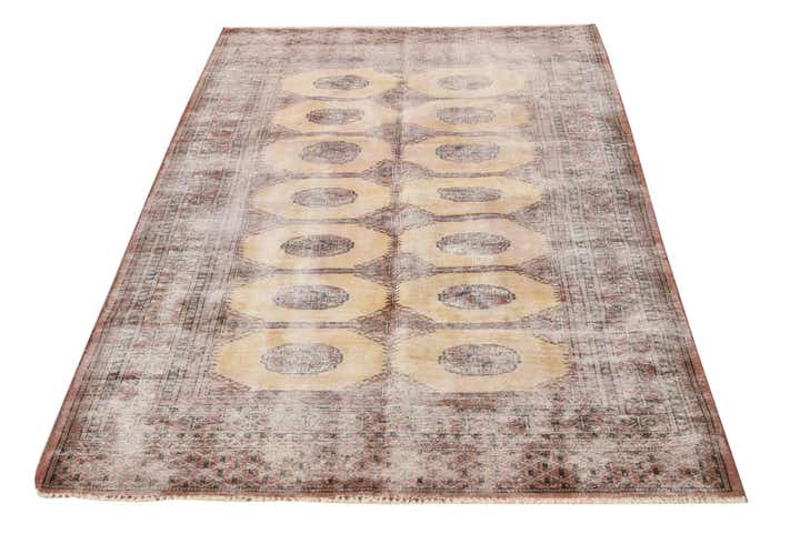 4' x 6' Hand Knotted Ultra Vintage Persian Wool Rug