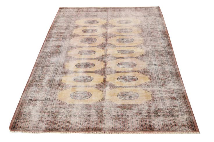Detail image of 4' x 6' Hand Knotted Ultra Vintage Persian Wool Rug