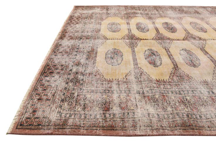 Detail image of 4' x 6' Hand Knotted Ultra Vintage Persian Wool Rug