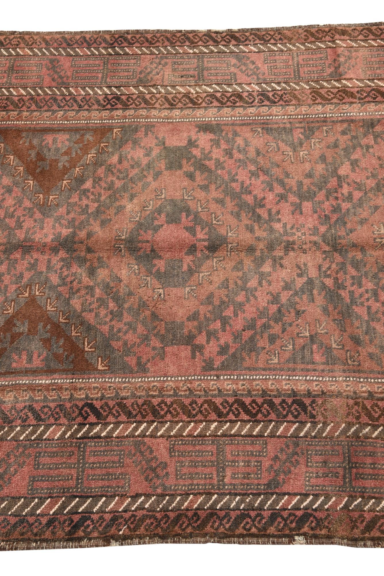 3' 5 x 6' 1 Hand Knotted Ultra Vintage Persian Wool Rug