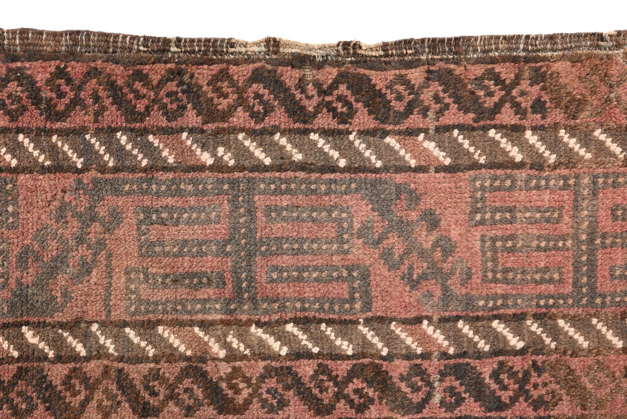 3' 5 x 6' 1 Hand Knotted Ultra Vintage Persian Wool Rug