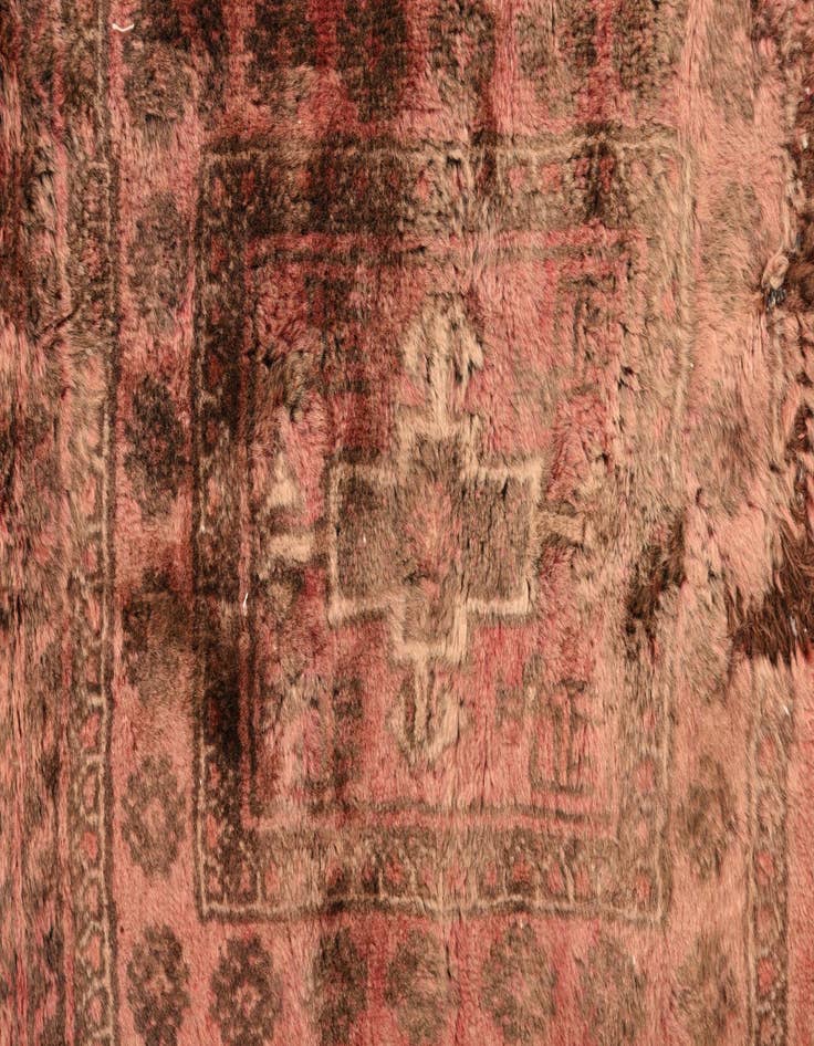 Detail image of 3' 6 x 4' 5  Hand Knotted Ultra Vintage Persian Wool Rug