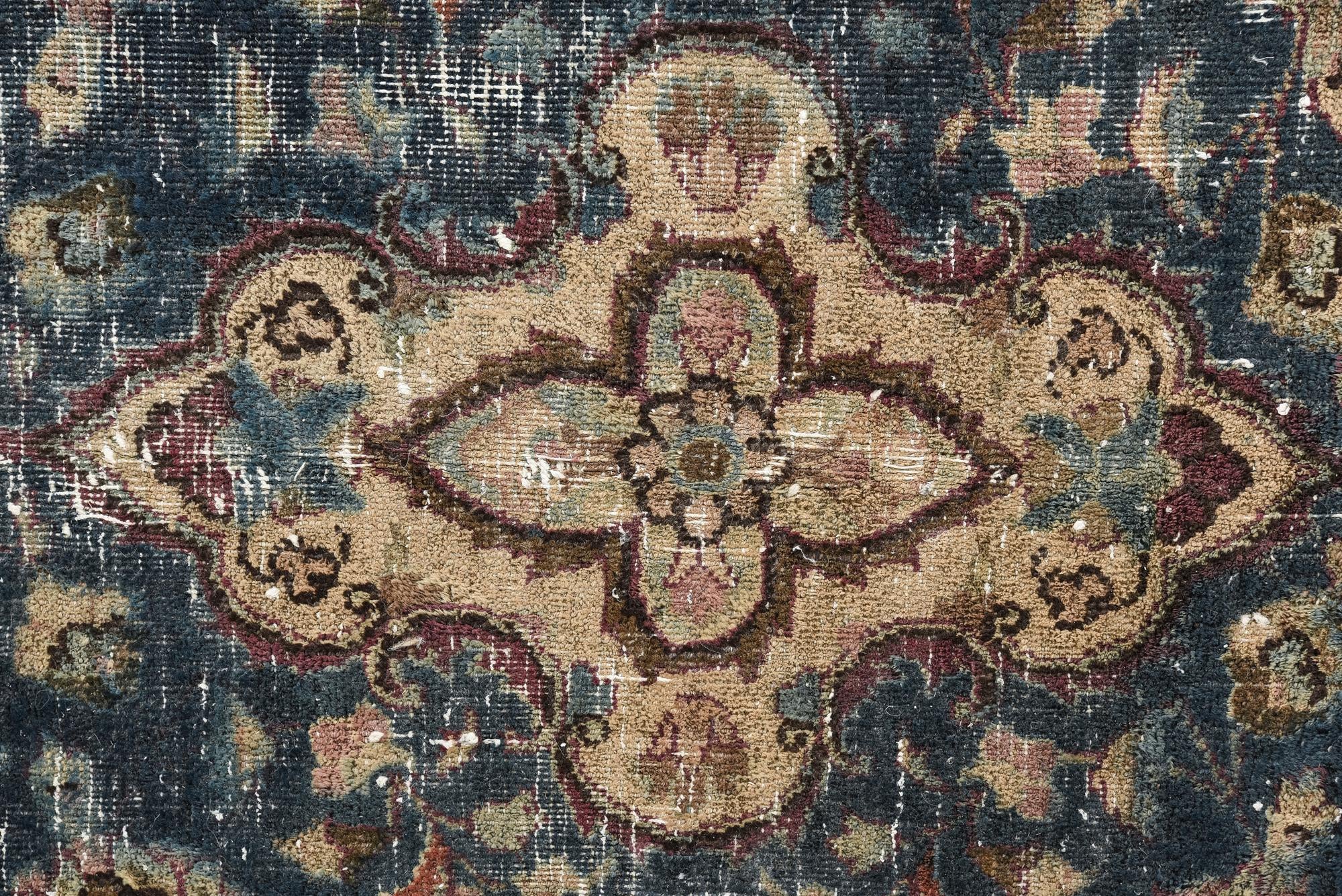 8' 10 x 11' 9 Hand Knotted Ultra Vintage Persian Wool Rug
