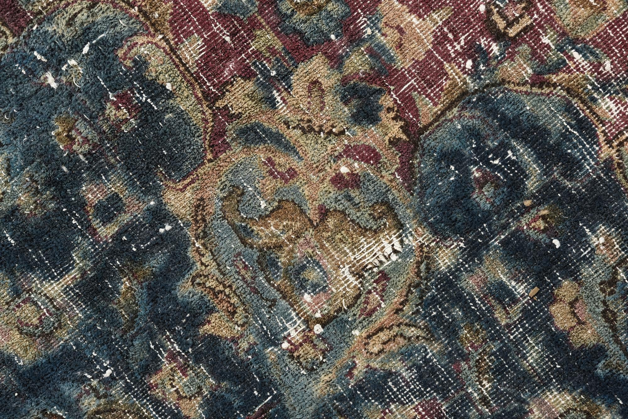8' 10 x 11' 9 Hand Knotted Ultra Vintage Persian Wool Rug