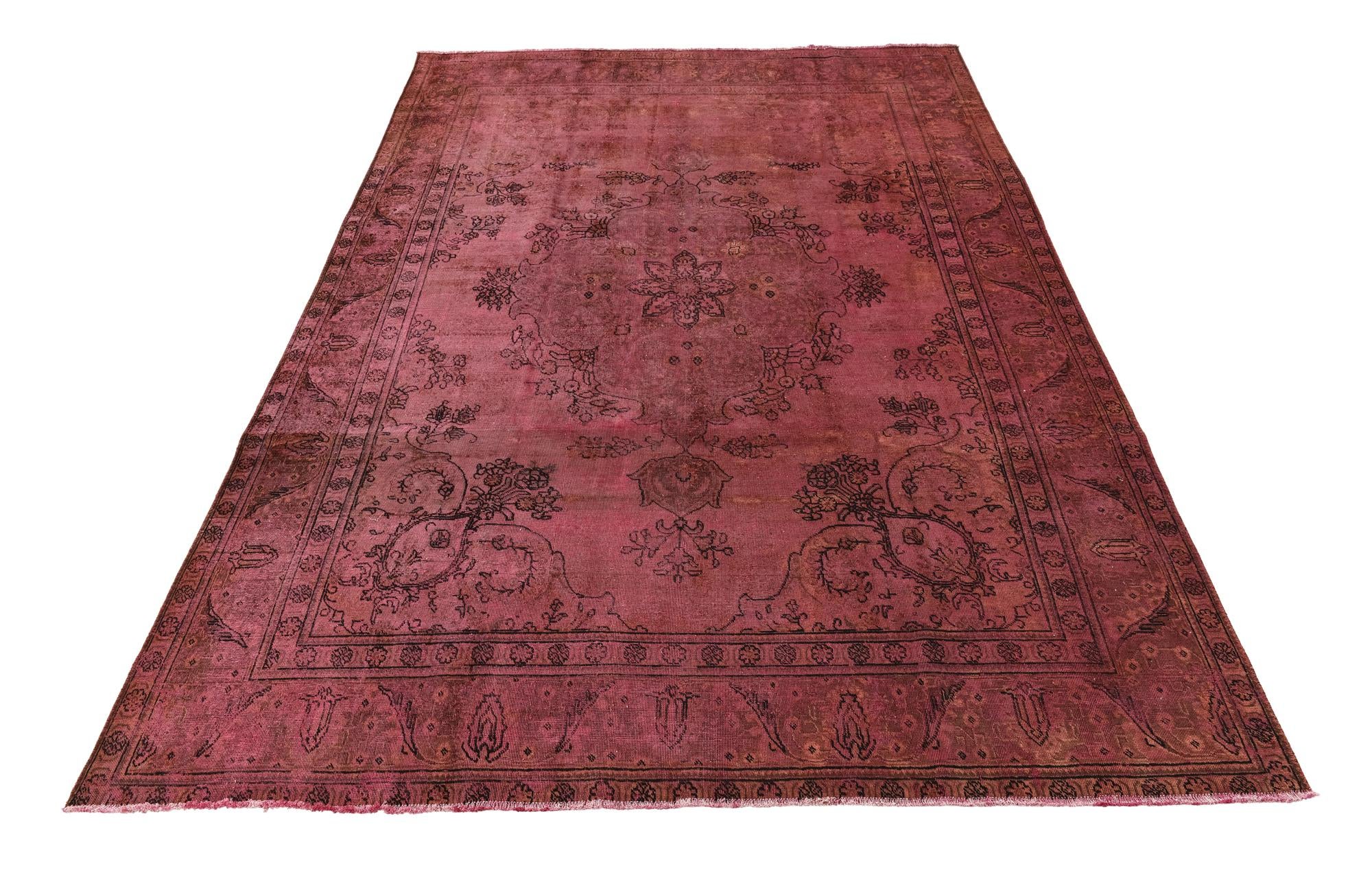 9' 3 x 12' 8 Hand Knotted Ultra Vintage Persian Wool Rug