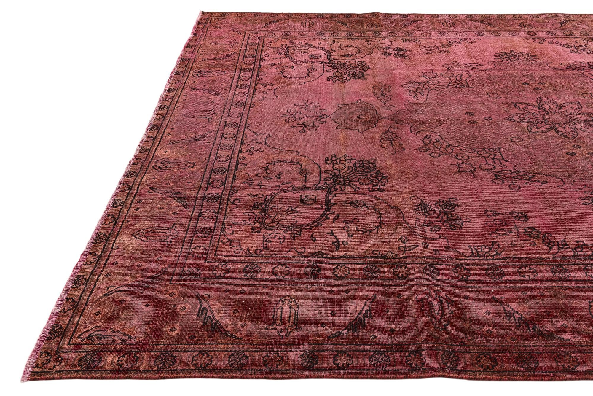 9' 3 x 12' 8 Hand Knotted Ultra Vintage Persian Wool Rug