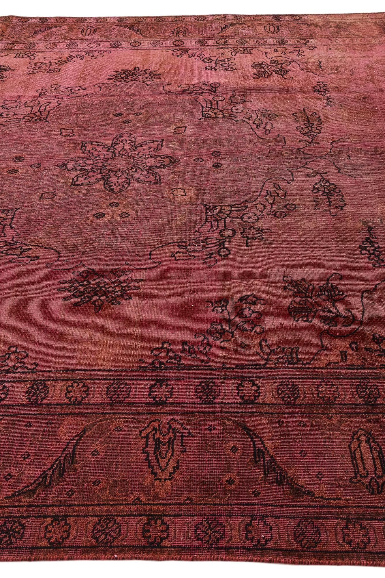 9' 3 x 12' 8 Hand Knotted Ultra Vintage Persian Wool Rug