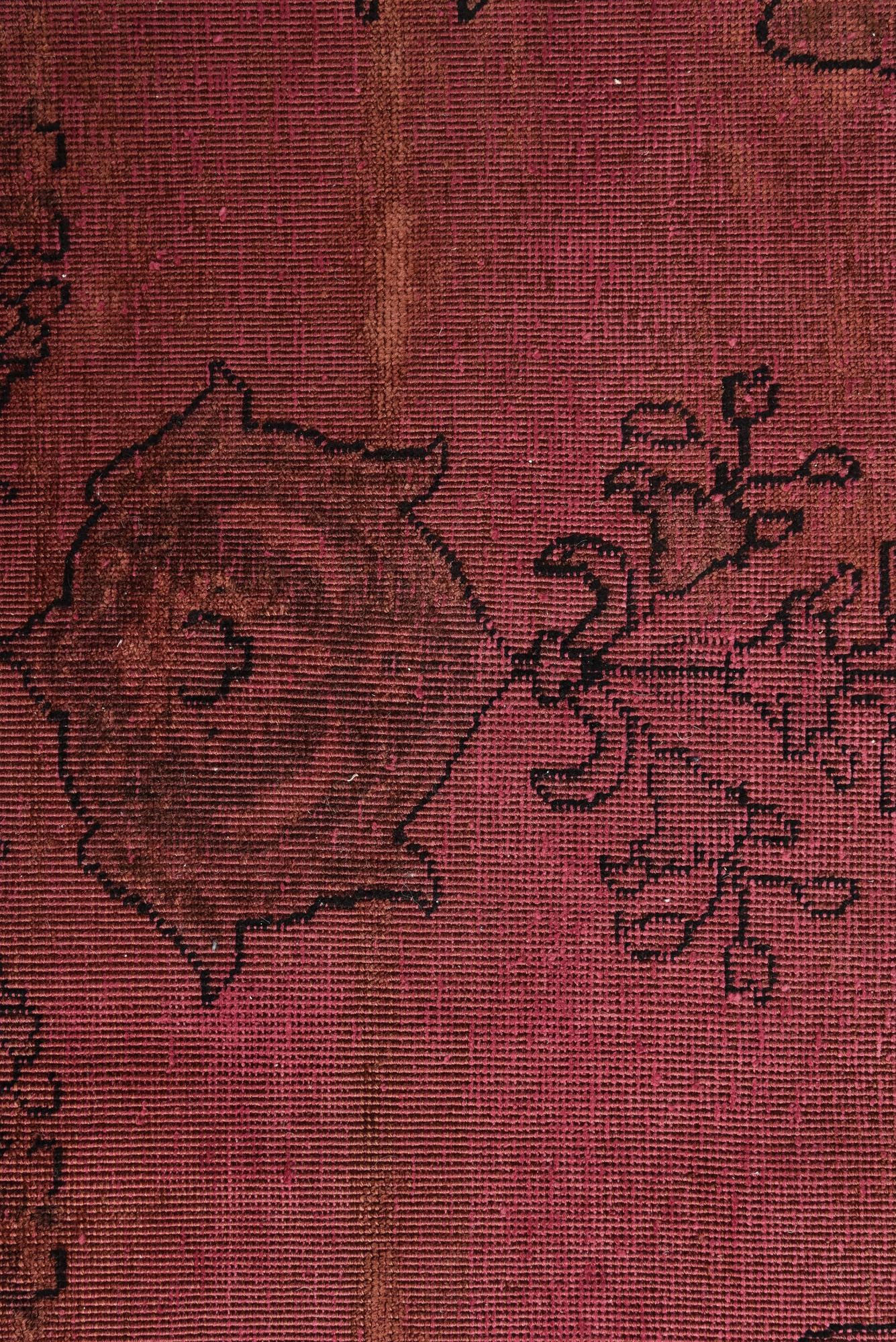 9' 3 x 12' 8 Hand Knotted Ultra Vintage Persian Wool Rug
