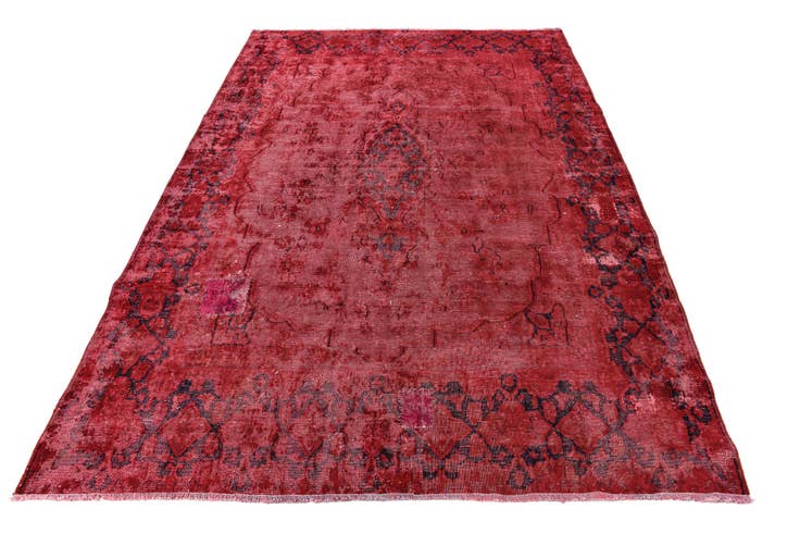 Detail image of 6' 6 x 9' 4 Hand Knotted Ultra Vintage Persian Wool Rug