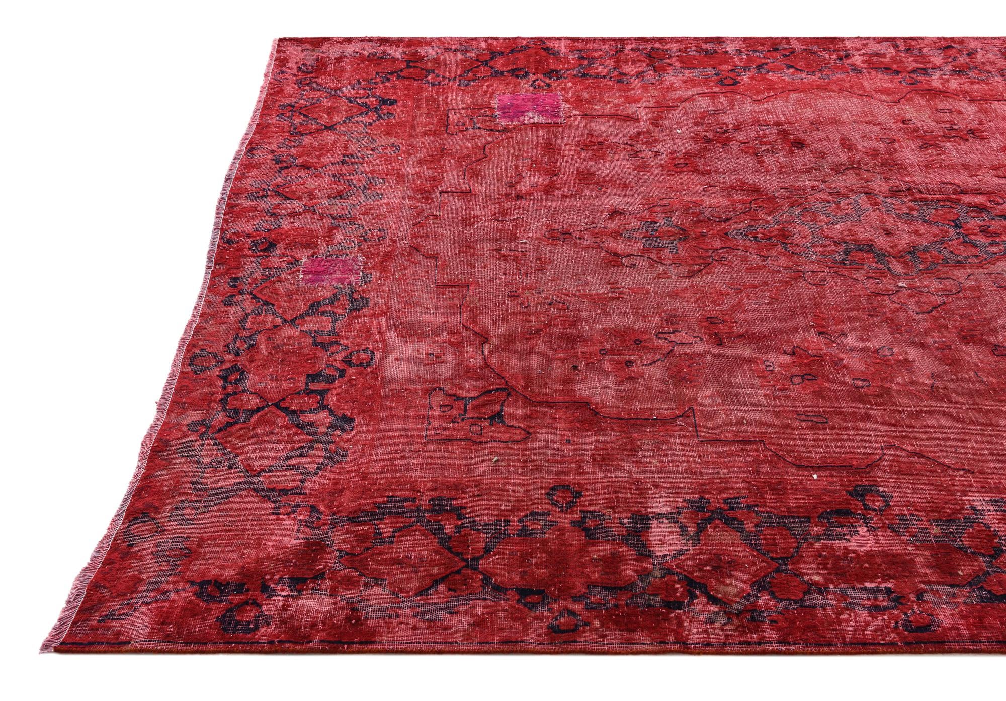 6' 6 x 9' 4 Hand Knotted Ultra Vintage Persian Wool Rug