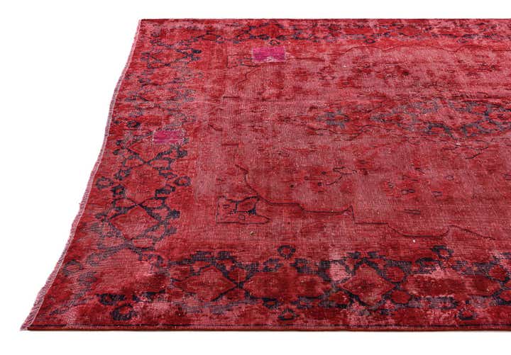 6' 6 x 9' 4 Hand Knotted Ultra Vintage Persian Wool Rug