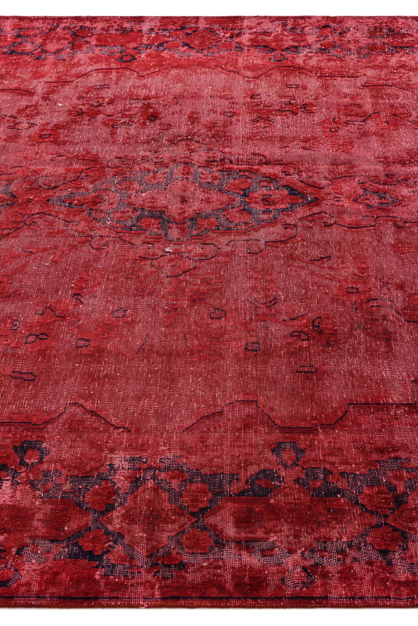 6' 6 x 9' 4 Hand Knotted Ultra Vintage Persian Wool Rug