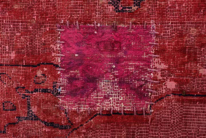 6' 6 x 9' 4 Hand Knotted Ultra Vintage Persian Wool Rug