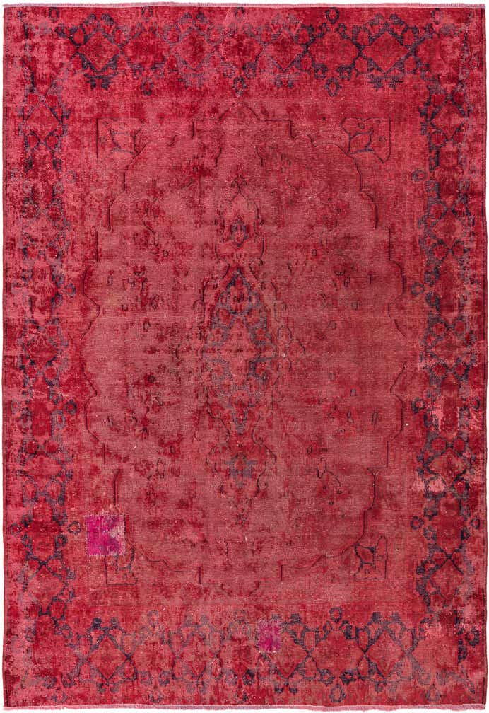 6' 6 x 9' 4 Hand Knotted Ultra Vintage Persian Wool Rug