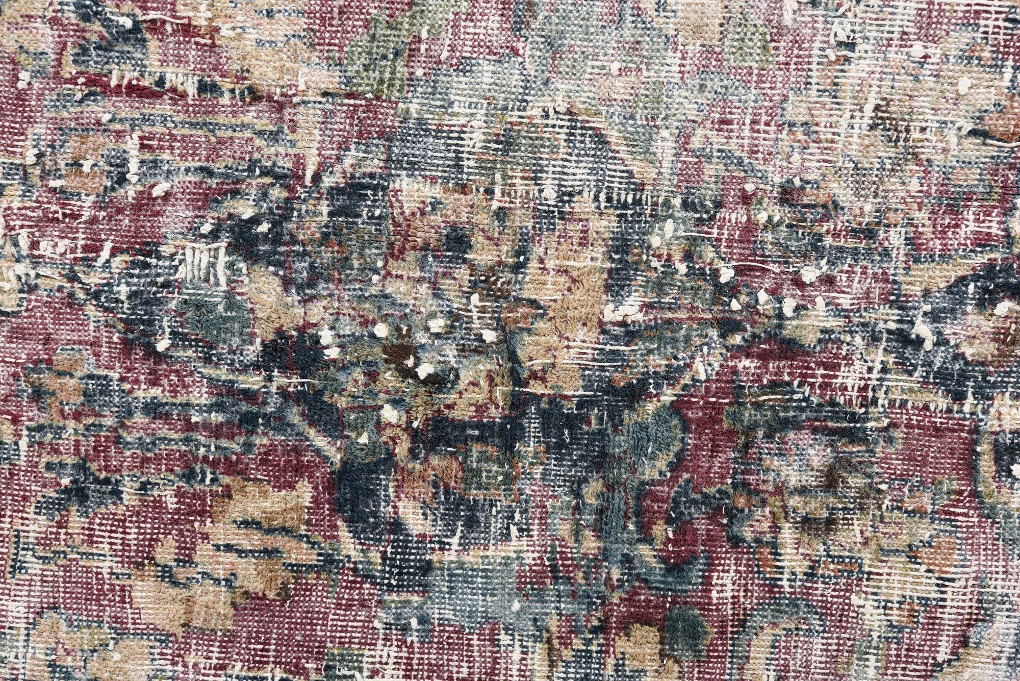 9' 2 x 12' 8 Hand Knotted Ultra Vintage Persian Wool Rug
