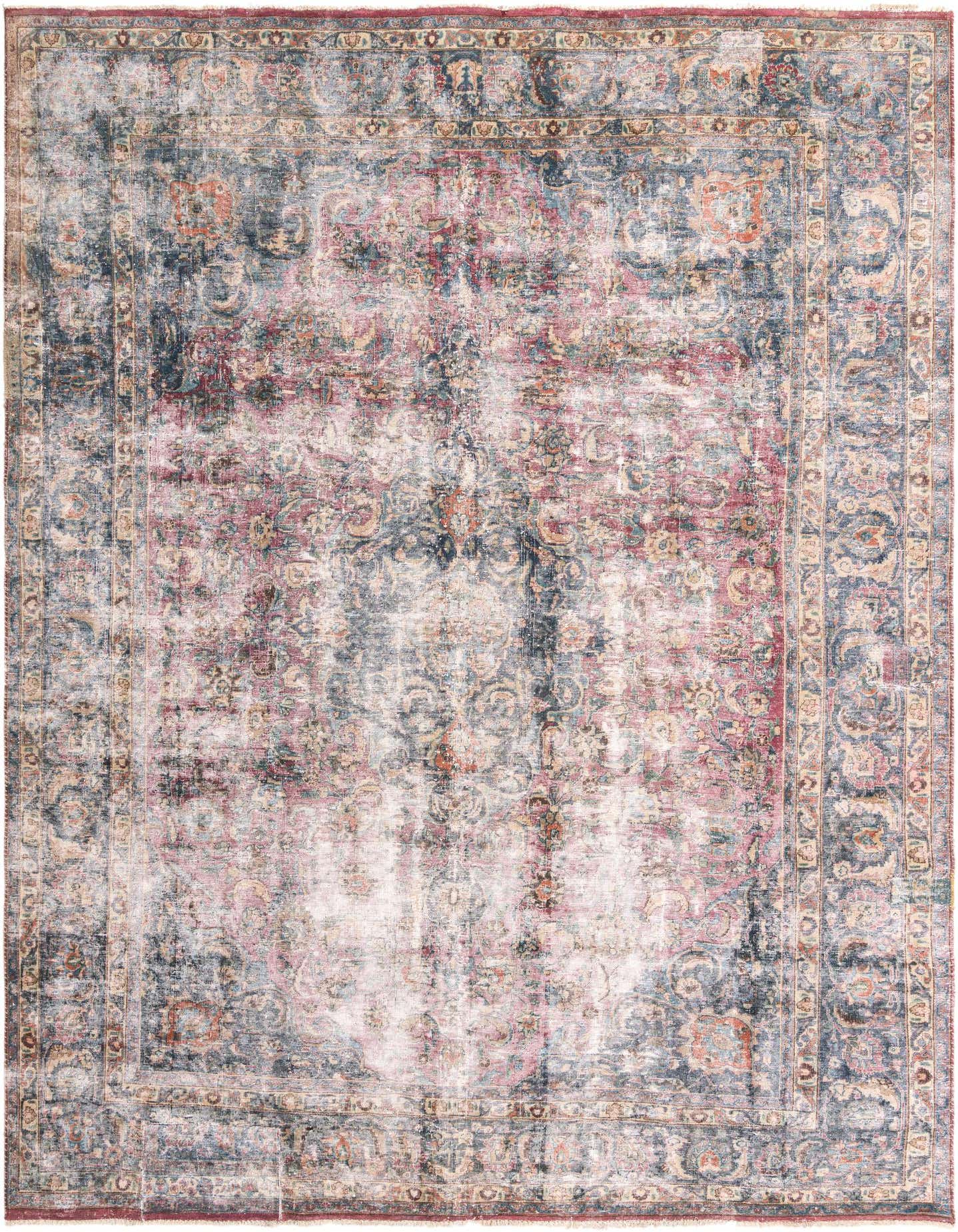 Primary image 9' 2 x 12' 8  Hand Knotted Ultra Vintage Persian Wool Rug