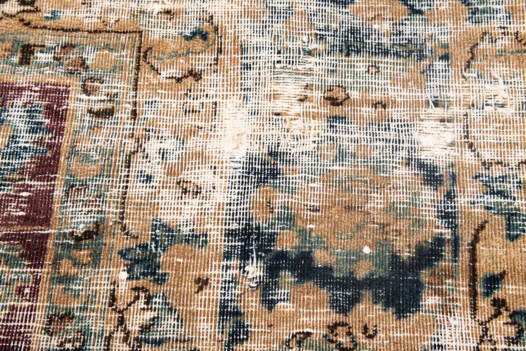 8' x 10' 8 Hand Knotted Ultra Vintage Persian Wool Rug