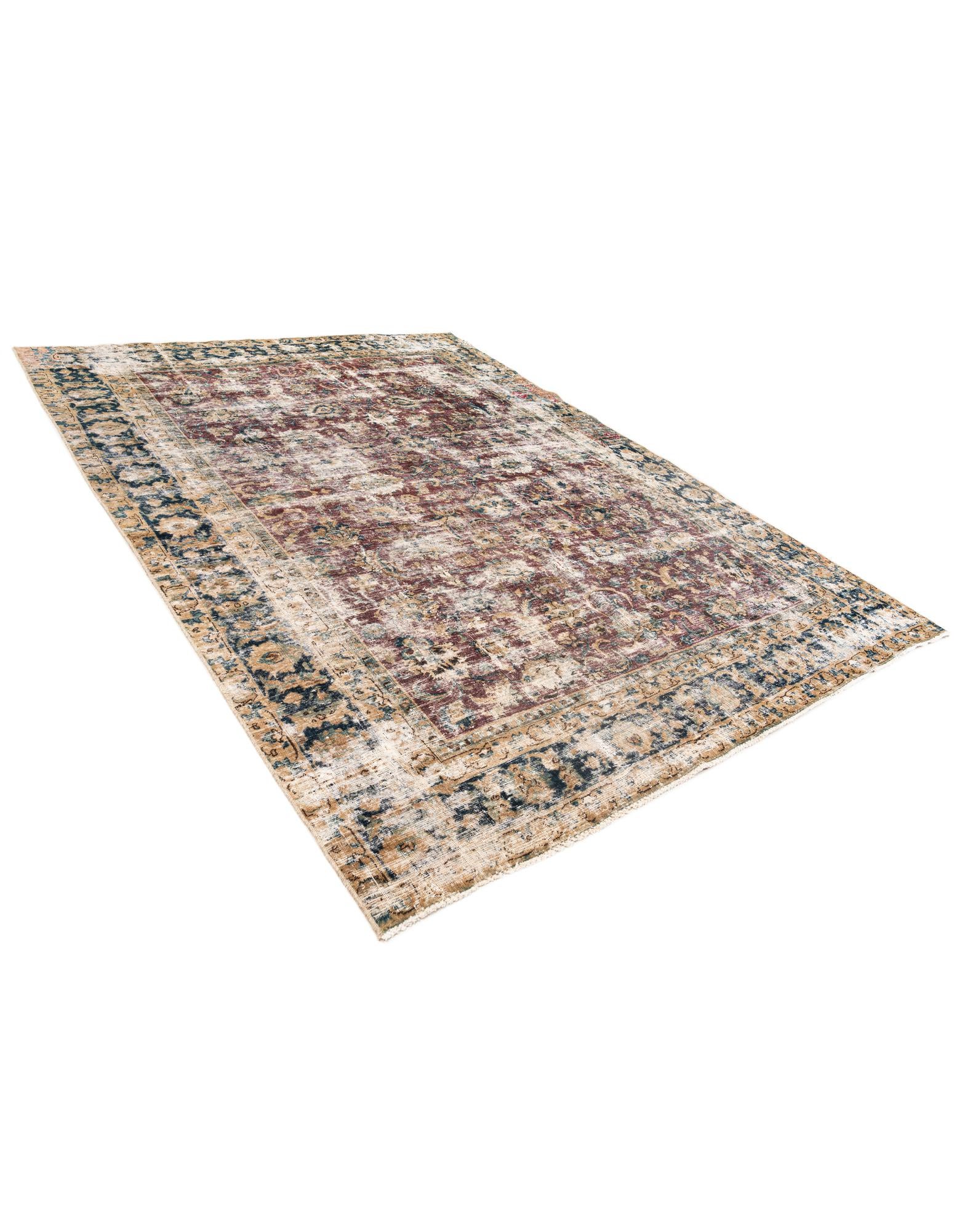 8' x 10' 8 Hand Knotted Ultra Vintage Persian Wool Rug