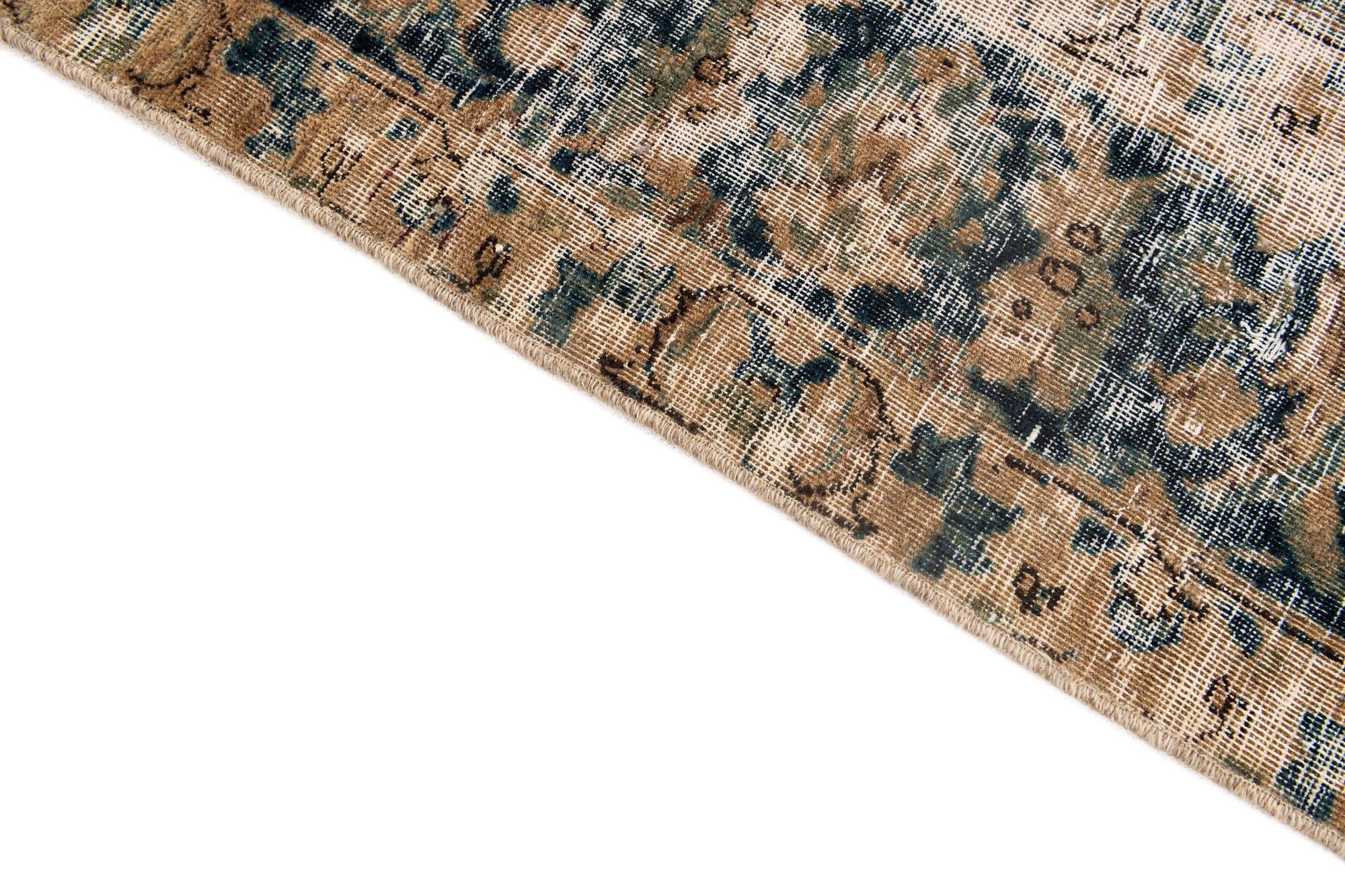 8' x 10' 8 Hand Knotted Ultra Vintage Persian Wool Rug