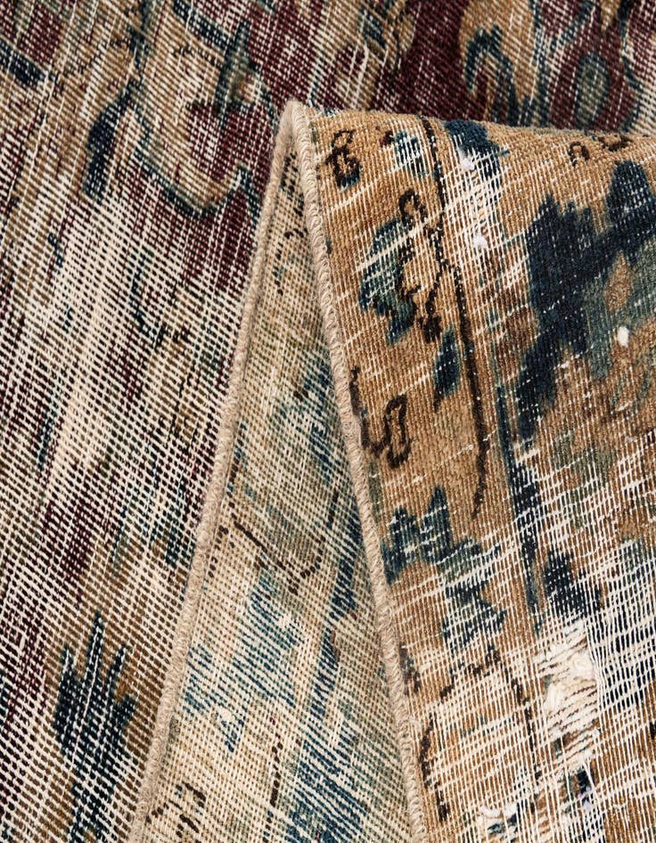 Detail image of 8' x 10' 8  Hand Knotted Ultra Vintage Persian Wool Rug