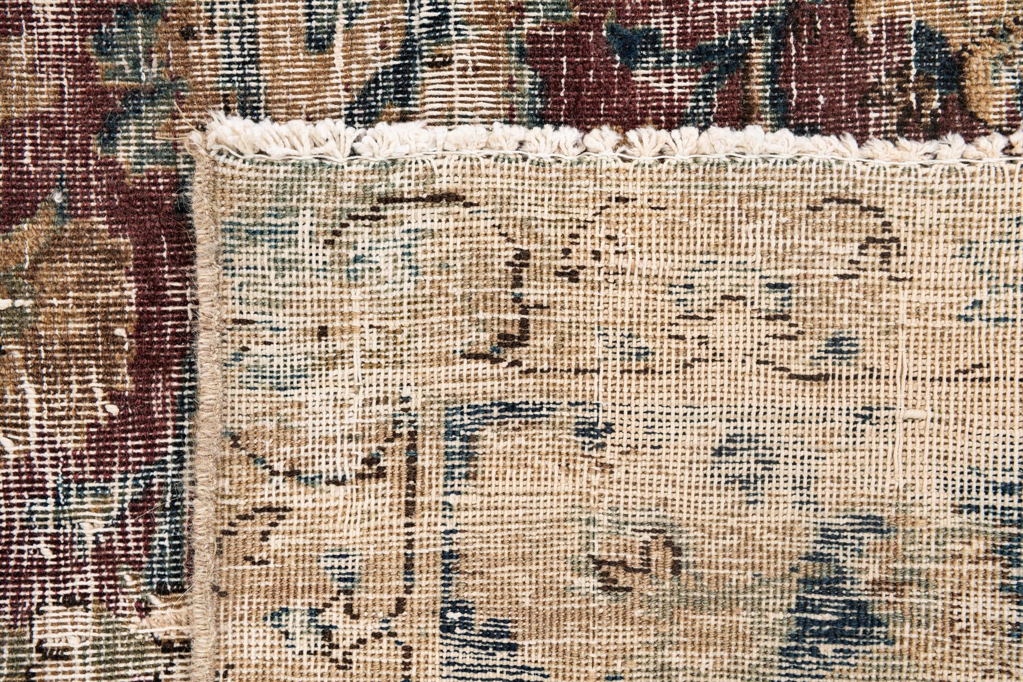 8' x 10' 8 Hand Knotted Ultra Vintage Persian Wool Rug