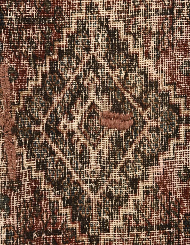 Detail image of 4' 3 x 6'  Hand Knotted Ultra Vintage Persian Wool Rug