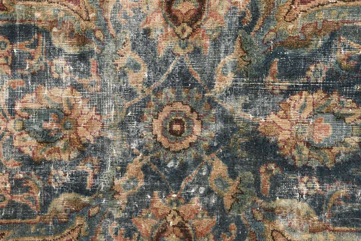 6' 5 x 9' 5 Hand Knotted Ultra Vintage Persian Wool Rug